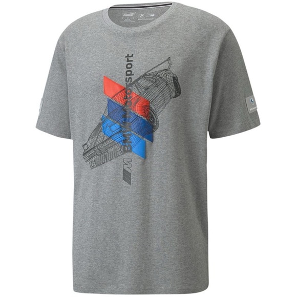 BMW x PUMA Motorsport Short Sleeve Crew Neck T-shirt sz M - Picture 1 of 8